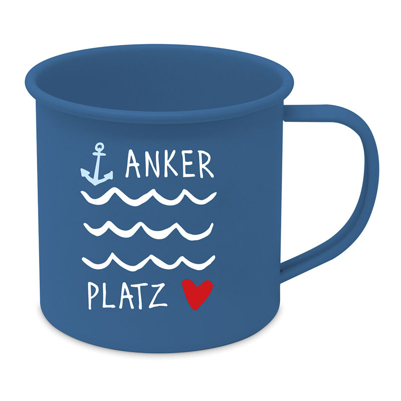 Powder-coated Metal Coffee Mug