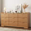 Commode 9 tiroirs l 57,9 po de large avec poignées en métal