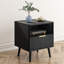 Fluted Nightstands Set Of 2, With Curved Profile Design, End Table W/Storage, Bedside Table For Bedroom, Living Room-364645895-342602084