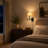  1 - Light Dimmable Iron Swing Arm Sconce-442387474