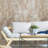 Industrial Distressed Stains Pattern White Rust Brown Bronze Wallpaper