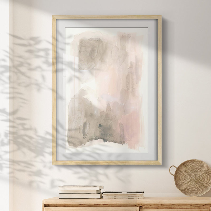 Rose stalagmite I - impression encadrée, Naturel, H 28,5 po x l 20,5 po