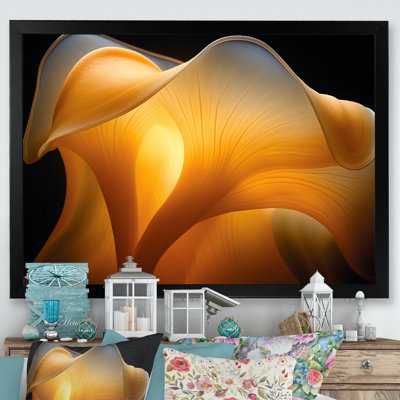 Fleur jaune, photo de soleil sur toile