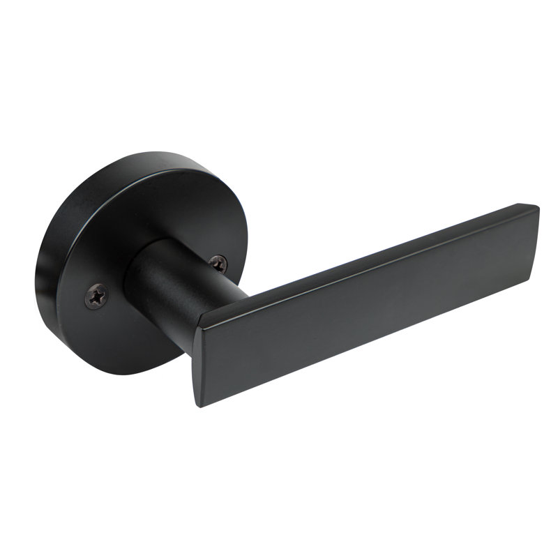 Levier de porte de passage Nero, Noir mat