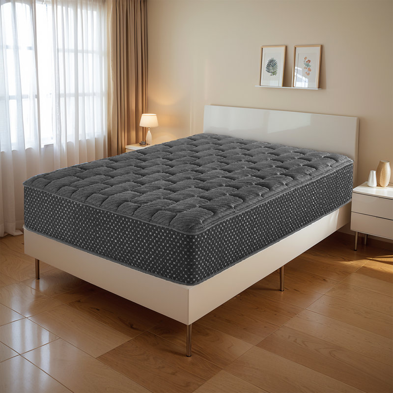 13"  Quilted Hybrid  Mattress With Moisture-Wicking Cover And High-Density Gel Memory Foam For Ultimate Comfort In A Box