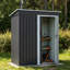 Dark Black Garden Storage Shed
