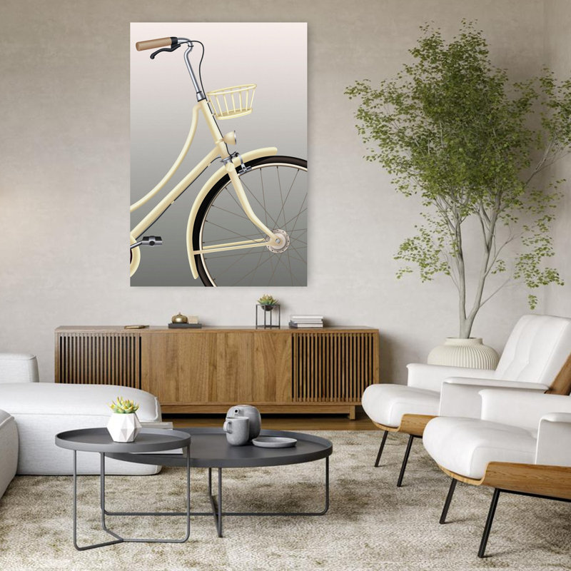 Vélo, art contemporain, H 48 po x l 32 po