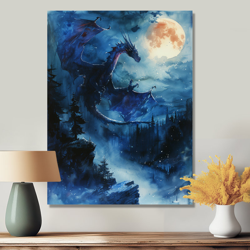 Topeka - Dragons, art mural, Métal métal, H 40 po x l 30 po x P 1,5 po