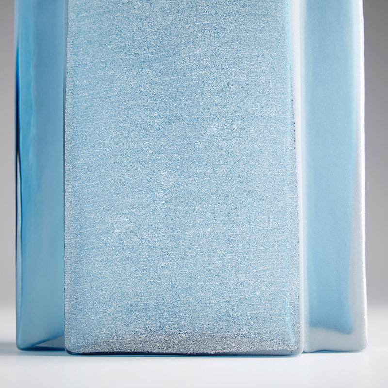 Sayan Glass Table Vase, 8.5" H x 7.5" W x 5.25" D