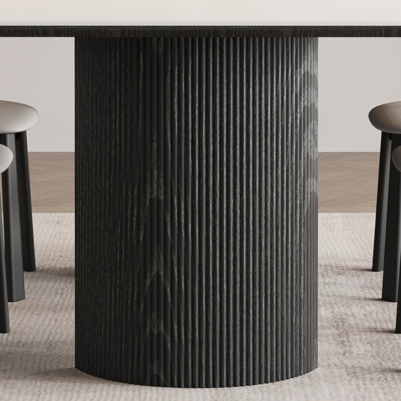 Ensemble de table de salle à manger moderne et simple en bois massif, H 29,52 po x L 62,99 po x l 31,49 po