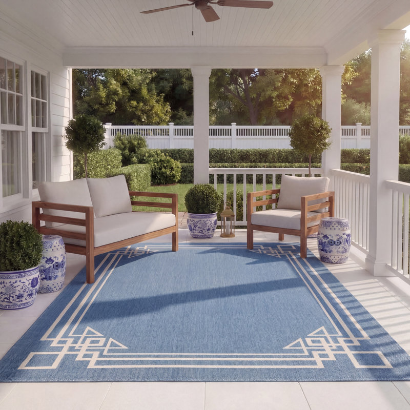 Tapis d'intérieur / extérieur à motif géométrique Bedo Performance, Rectangle 8 pi x 11 pi
