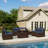 8-Piece Patio Furniture Set with Propane Gas Fire Pit Table-575407548-576908597