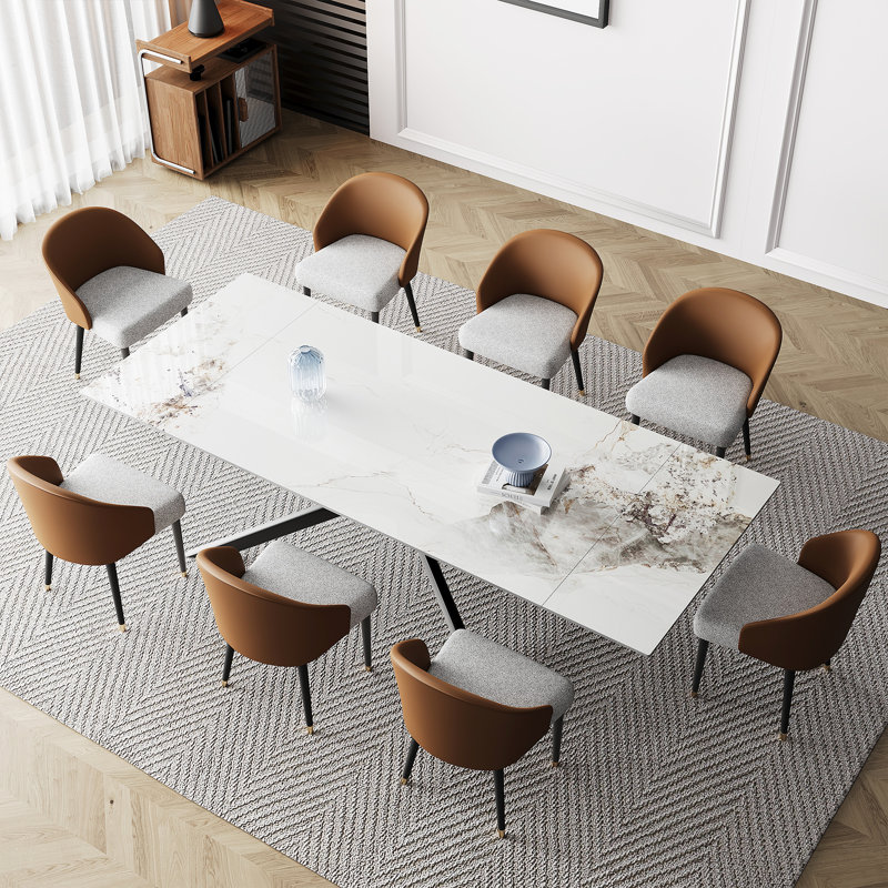 Table de salle à manger Majour , Chanel, Orange / gris