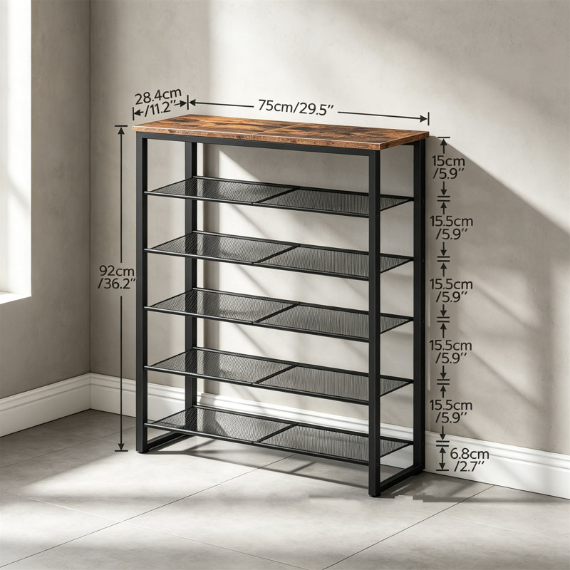 24 Pair Shoe Rack