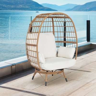 Chaises de patio avec 4 coussins épais