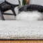 Tapis géométrique en laine / coton touffeté à la main vert foncé / noir-506508464