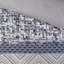 Ensemble d'édredon 7 pièces jacquard bleu marine