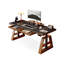 Bureau rectangulaire en bois massif avec 2 tiroirs-393332260-393332261