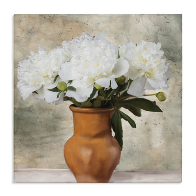 Rustic Terracotta Vase Canvas Wall Art by Kim Allen