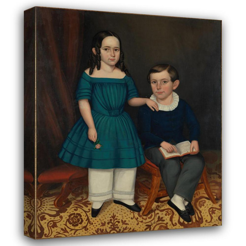 "John and Louisa Stock" par Joseph Whiting Stock - Art mural sur toile tendue avec châssis, H 48 po x l 33 po