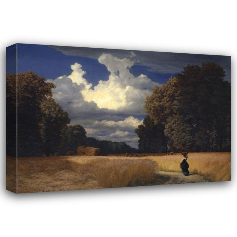 «The Harvest» par Robert 5,5, peinture sur toile tendue avec châssis, H 24 po x l 17 po
