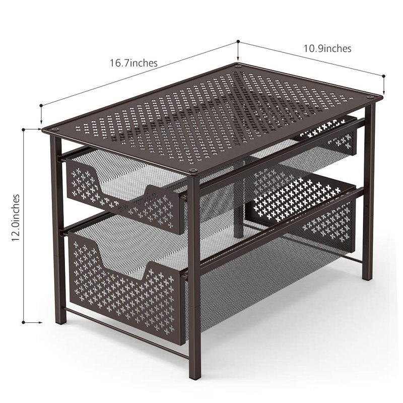 Commode de rangement 2 tiroirs Arabelle