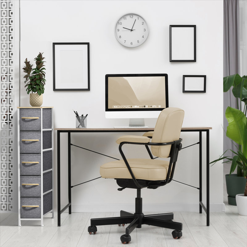 Commode étroite à 5 tiroirs Sorbus, Beige
