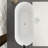 66" White Acrylic Freestanding Bathtub