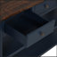 Console en bois de pin massif 48 po avec 3 tiroirs et 2 tablettes, facile à assembler pour les vestibules modernes-1529809342