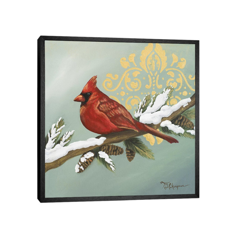 Winter Bird II, 45.72 cm H x 45.72 cm W, Black