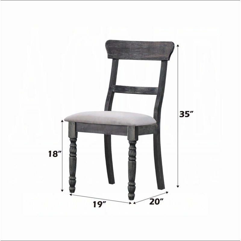 Ensemble de 2 chaises de salle à manger avec coussin rembourré