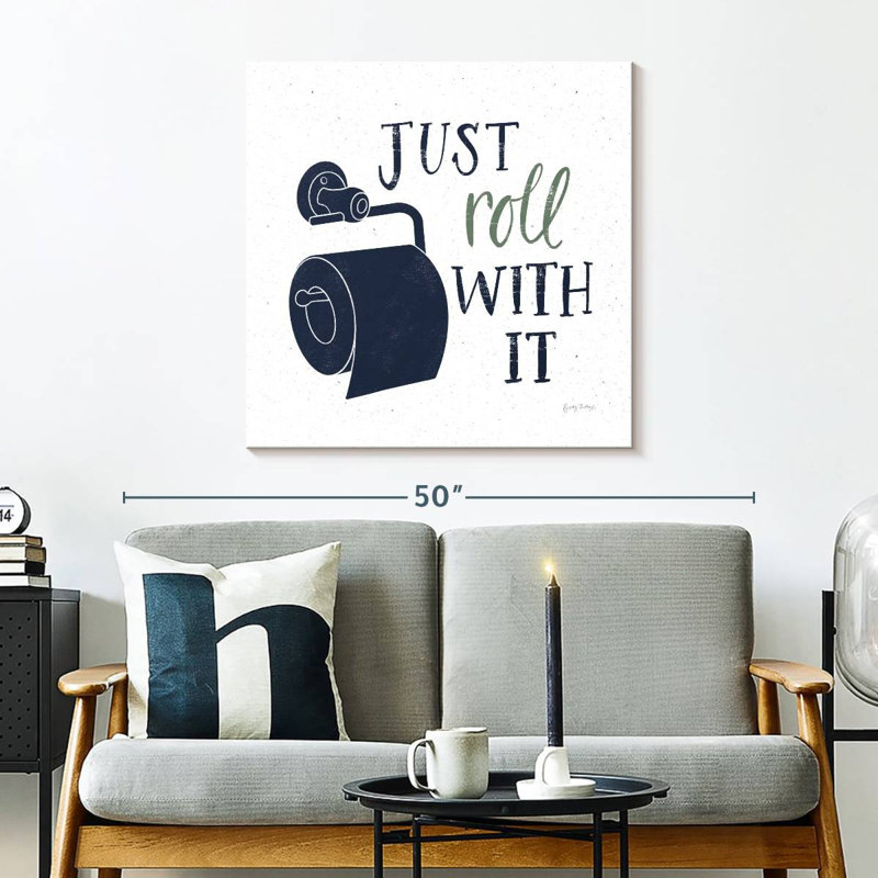 Turkish Tile Bathroom Puns II BG, 30" H x 30" W