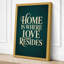 Home Is Where Love Resides Typography - Wrapped Canvas-369895466-369896407