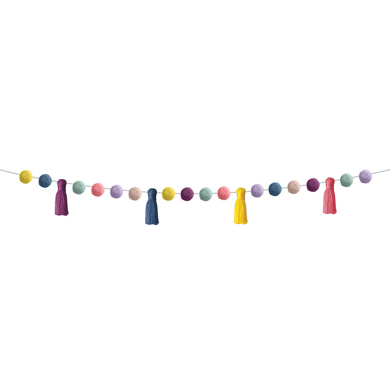Guirlande pompons et pompons