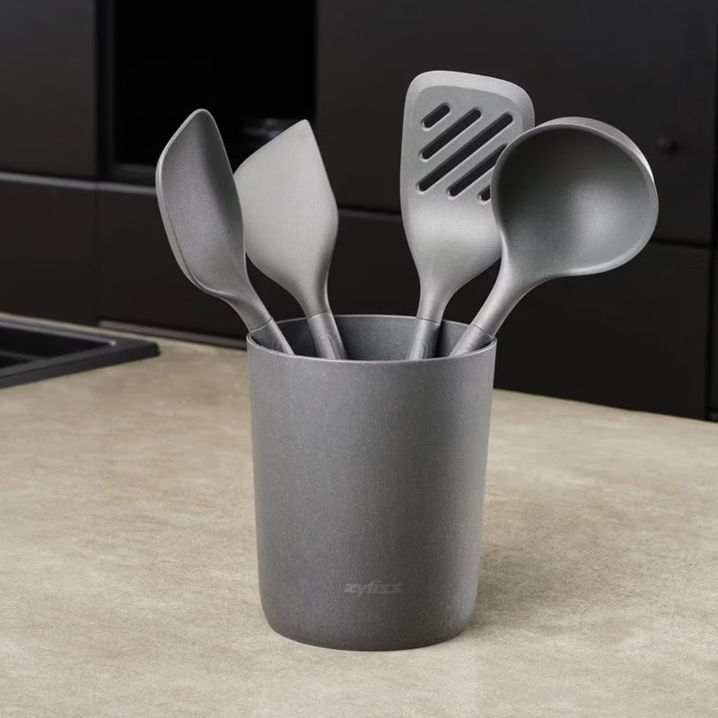 Zyliss 5-Piece Silicone Kitchen Utensil Set - Grey