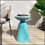 Table de bout d'extérieur en métal durable avec un design moderne et une finition résistante aux intempéries, pour le patio ou le jardin-1943298315