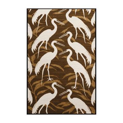  Tapis hawaïen lavable Egrets