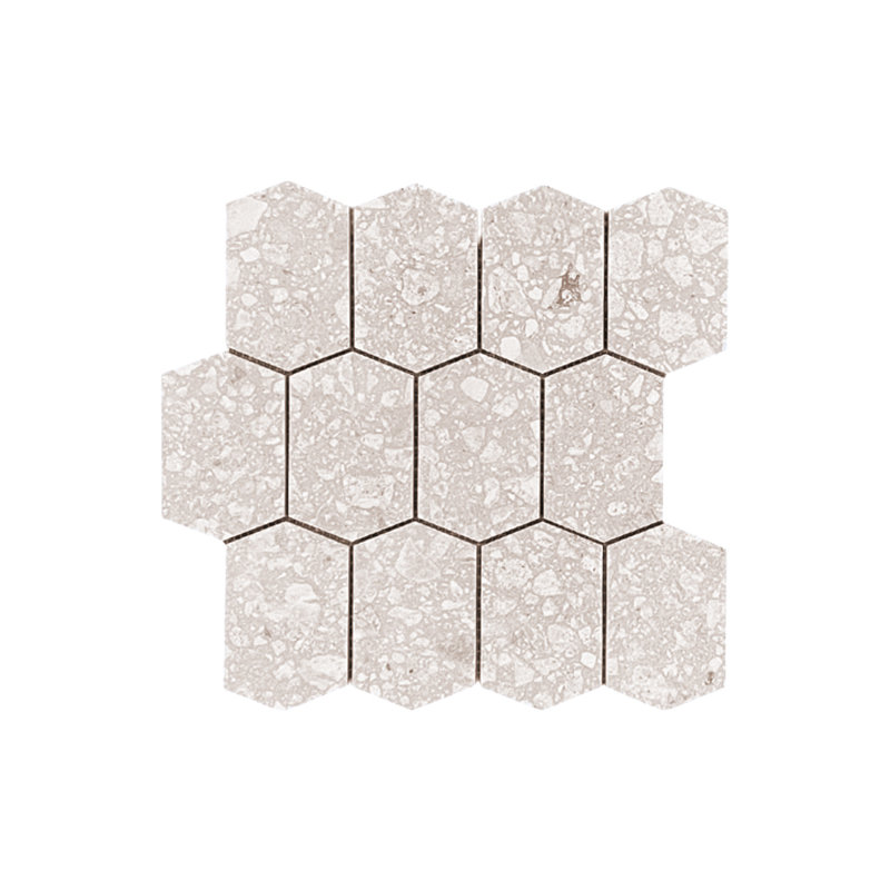 Fragments 3X4.5 Hexagon Sugar Mix, White