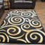 Tapis noir / beige Wargo