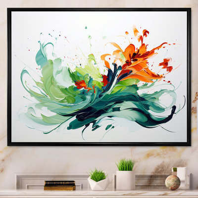 Green And White Abstract Expression Painting V - Abstract Wall Art