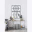 Miroir mural rectangulaire en bois avec cadre noir antique pour le salon