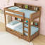 Lit superposé en bois avec lit gigogne simple et tablettes-1093742960-1093742962