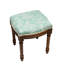 Tabouret de coiffeuse en lin Camillia Jade-1830376919-1830376918