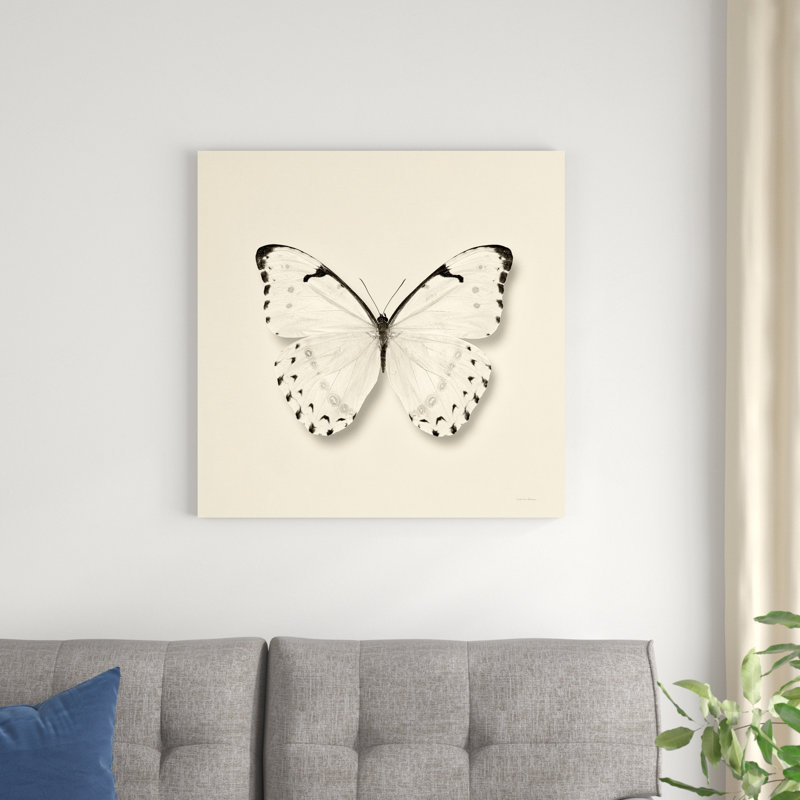 Papillon II BW, H 30 po x l 30 po x P 1,25 po