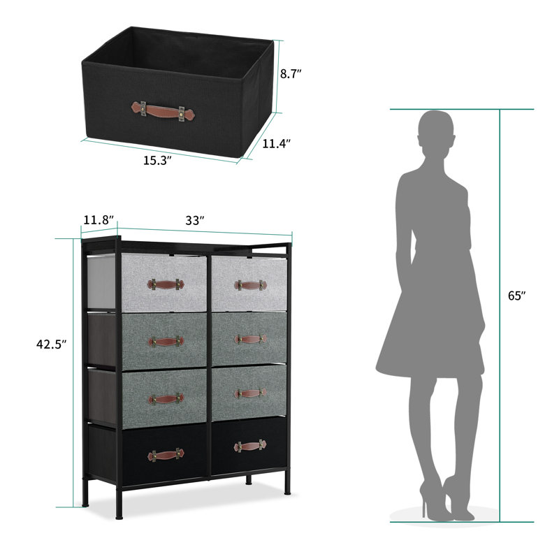 Axyl 33'' W 8 - Drawer Dresser