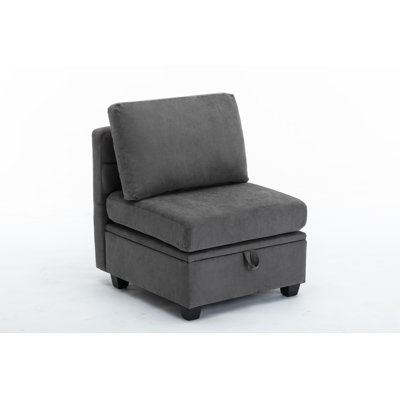 Toxi Upholstered  Armless Side Chair