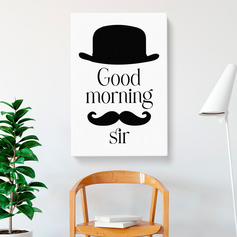 Good Morning Sir - Wrapped Canvas, 50cm H x 35cm W x 3cm D