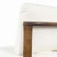 Chaise de salle à manger d'extérieur en bois d'acacia (ensemble de 4) bois et coussins