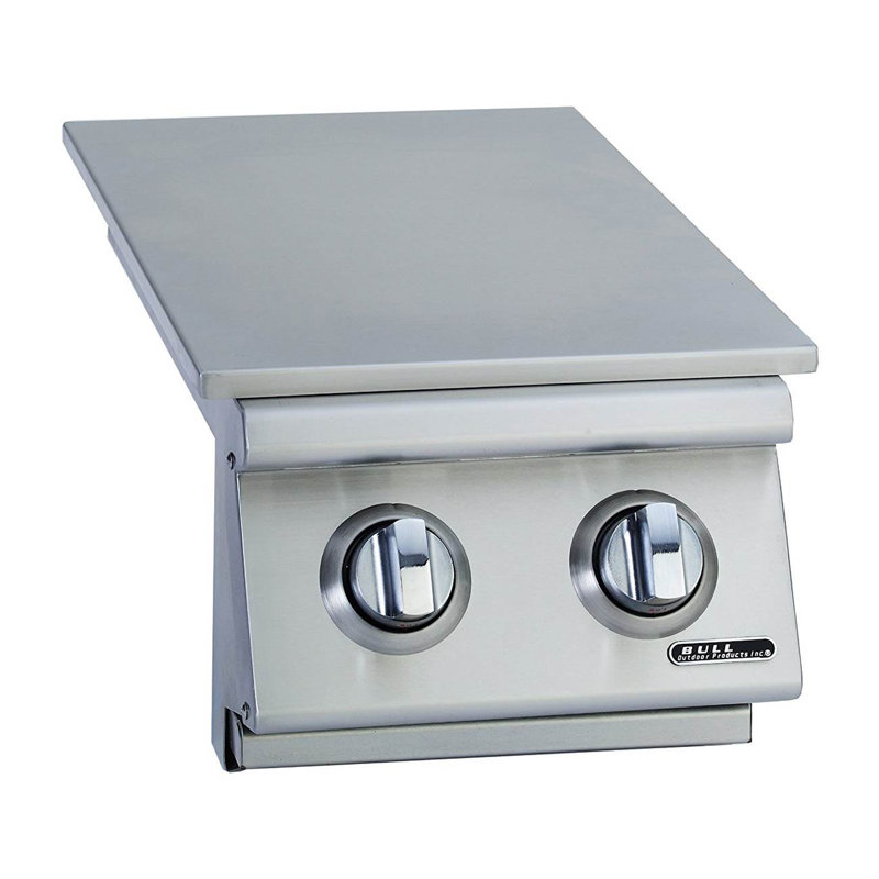 Bull Outdoor Products Slide In Stainless Steel Double Side Burner