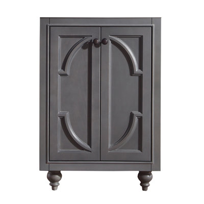 Base de meuble-lavabo de salle de bain simple 24 po seulement Mundy